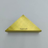 HapyLark Golden Triangle Metallic Napkin Holder – Elegant, Space-Saving Design for Home and Dining Table